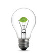 Lightbulb ecological concept