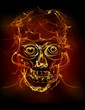 Fire skull