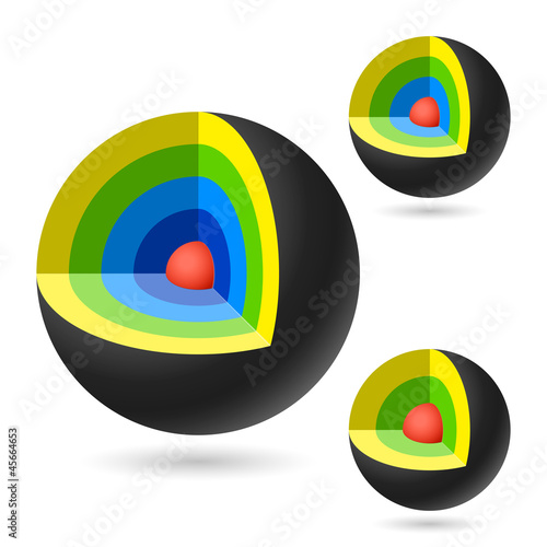 Vector: Cutaway sphere Cutaway sphere