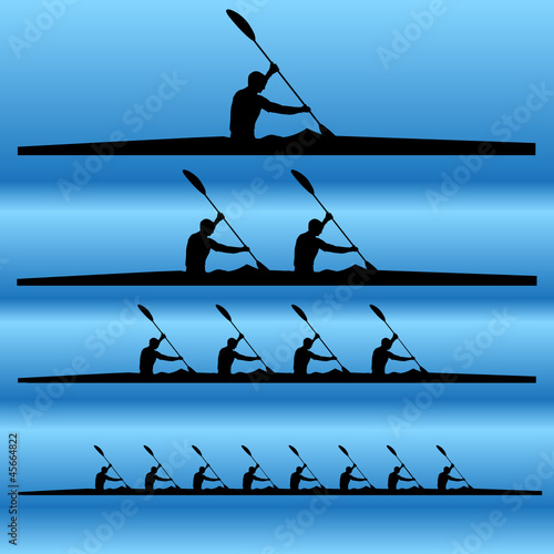 Vector: Kayaker Kayaker