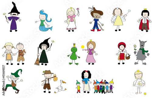 Illustration: Märchenfiguren Märchenfiguren