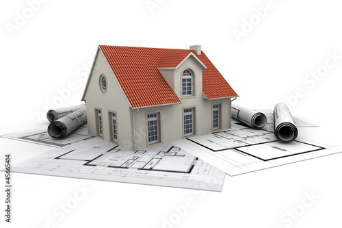 Illustration: House architecture House architecture