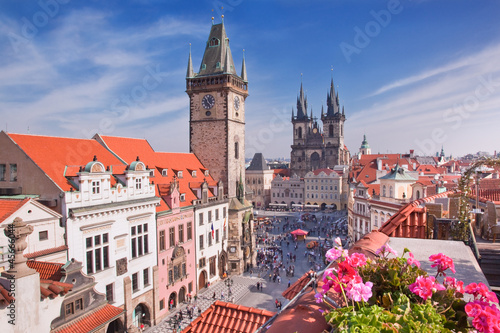 Photo: Prague Cathedral and Clock Tower Prague Cathedral and Clock Tower