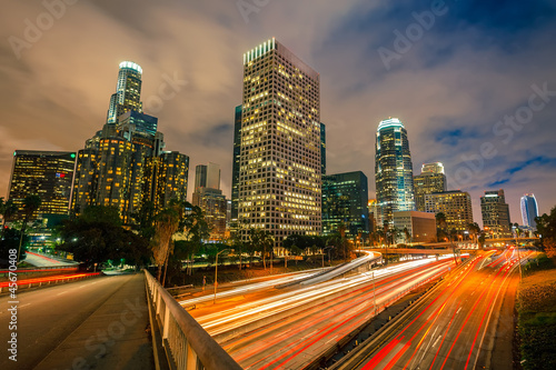 Photo: Los Angeles at night Los Angeles at night