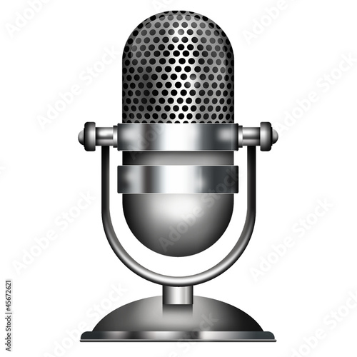 Illustration: Microphone vintage Microphone vintage