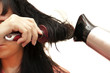 The woman doing a coiffure