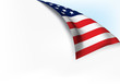 Vector: USA flag Page turn USA flag Page turn