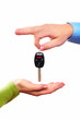 Hand with a car key.