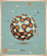Retro Infographic template design