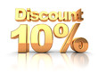 Discount  10 percent
