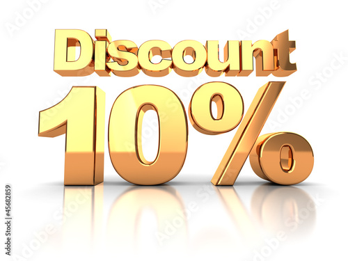 Illustration: Discount 10 percent Discount 10 percent