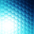 abstract blue hexagon background