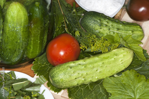 Photo: Vegetables and greens seasoning spices Vegetables and greens seasoning spices