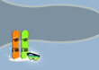 Snowboard background