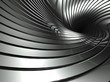 3d wavy aluminium background abstract silver swirl