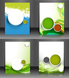 Set of flyer design vector