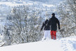 Laufen im frischen Schnee