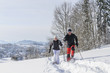 Freude an der Bewegung im Neuschnee