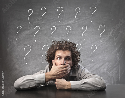 Photo: Businessman Doubts Businessman Doubts