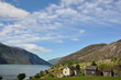 Schöner Blick auf das Akrafjord in Norwegen