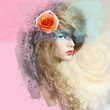 Foto: Portrait of beautiful woman with elegant hairstyle Portrait of beautiful woman with elegant hairstyle