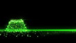 Green lights Christmas Tree