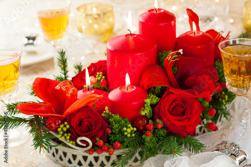 Photo: Festive Christmas table Festive Christmas table