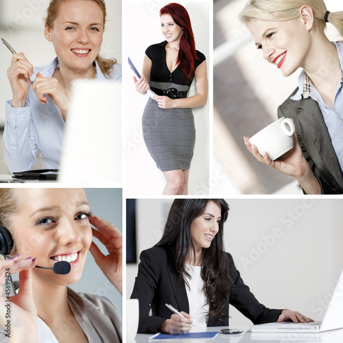 Photo: Compilation of women at work Compilation of women at work