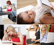 Compilation of women working from home