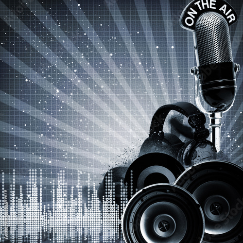 Photo: Abstract DJ backgrounds with copy-space for your design Abstract DJ backgrounds with copy-space for your design