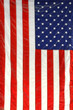 hanging American flag