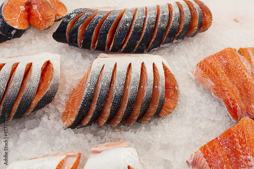 Photo: Fresh salmon , fish market Fresh salmon , fish market