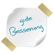 Zettel weiß gute Besserung