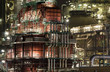 Close-up of an oil-refinery plant