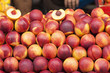peaches, food market
