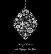 Cristmass toy from snowflakes. Christmas decoration.