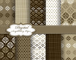 set of vector pattern paper for scrapbook