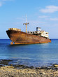 Shipwreck near Costa Teguise, Lanzarote, Canary Islands, Spain