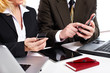 Business people group working with laptop.