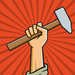 Fist Holding Hammer