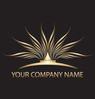 Gold lotus logo for you company name