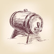 Vector: cask of wine drawing vector illustration cask of wine drawing vector illustration