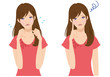 女性の表情/悲しみ/疑問