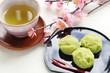 Photo: ずんだ餅と日本茶 ずんだ餅と日本茶