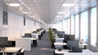 Großraumbüro - schlichtes Büro