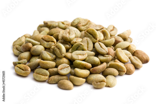 Photo: green coffee beans green coffee beans