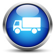 Transport / Lieferung / Versand Button Blau