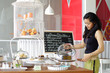 Girl Choosing Sweets Cake