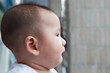 side view of baby head