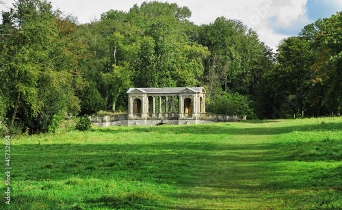 Photo: An English Landscape Garden with bridge An English Landscape Garden with bridge